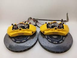 FERRARI Ferrari FF F151 Front Brake Set 267314 Caliper Set CARBON CERAMIC YELLOW — thumbnail 2