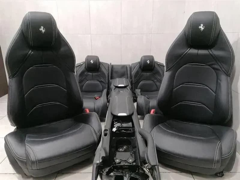 FERRARI Ferrari GTC4 Lusso F151M Seat LEATHER Seat Interior HEATED HEATED LEATHER BLACK