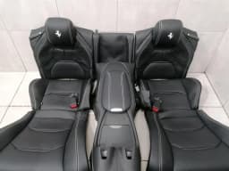 FERRARI Ferrari GTC4 Lusso F151M Seat LEATHER Seat Interior HEATED HEATED LEATHER BLACK — thumbnail 4