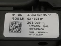 MERCEDES-BENZ Mercedes C Class W204 Main Window Switch A2048703558 Power Window Switch — thumbnail 8