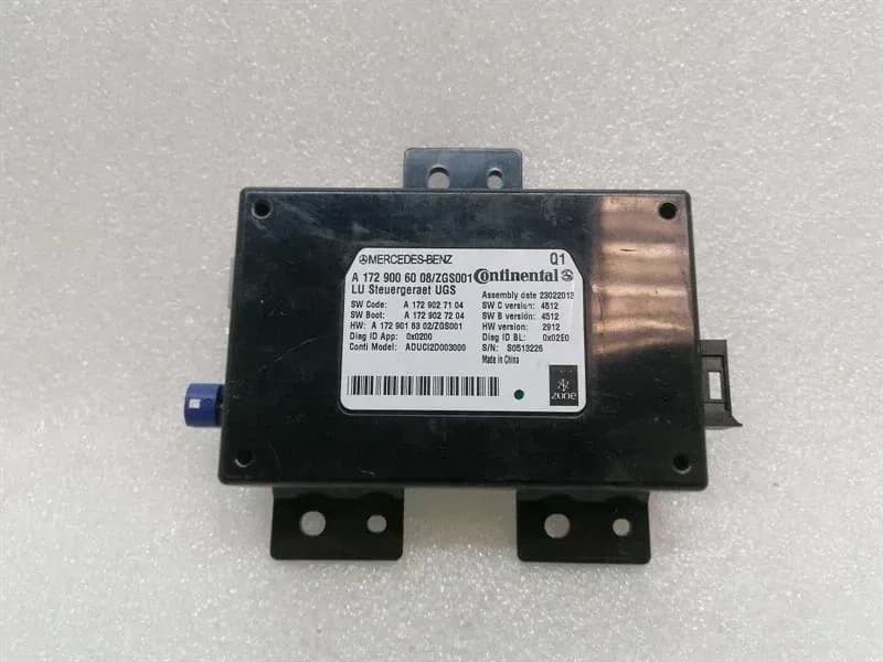 MERCEDES-BENZ MERCEDES C CLASS W204 ELECTRONIC MODULE A1729006008 ECU MEDIA