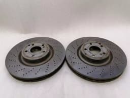 MERCEDES-BENZ Mercedes C C63 AMG W204 front brake disc set brake discs front — thumbnail 1