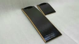 MERCEDES-BENZ Mercedes CLS W219 console veneer set A2198100320 console wood strip set walnut — thumbnail 3