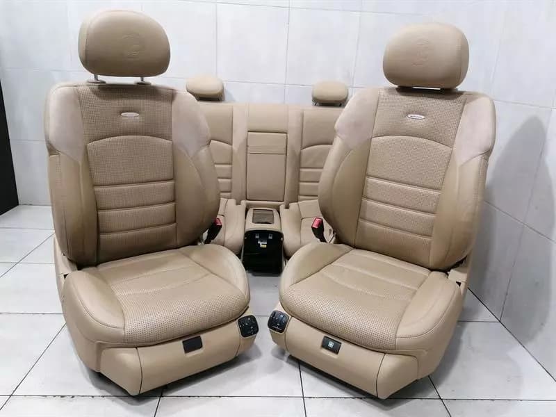 MERCEDES-BENZ Mercedes CLS63 AMG COAT OF ARMS W219 seatpad AMG BEIGE seat COLOR BUCKSKIN