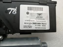 BENTLEY BENTLEY CONTINENTAL FLYING TRACK RLH window engine 3W5959703C power window motor — thumbnail 9