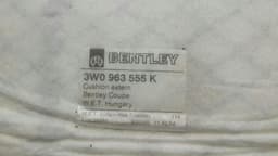 BENTLEY Bentley Continental GT Left Seat Support Heated 3W0963555K Seat Element Heater — thumbnail 2