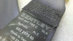 BENTLEY Bentley Continental GT W12 RHD left seatbelt 3W2857705C right hand drive — thumbnail 7