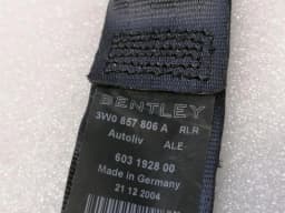 BENTLEY BENTLEY CONTINENTAL GT W12 rear seat belt 3W0857803 seat belt rear belt — thumbnail 7