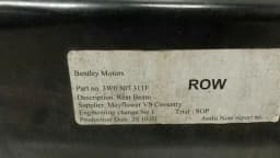 BENTLEY BENTLEY CONTINENTAL GT W12 Rear Bumper Beam 3W0807311F Bumper Rear Support — thumbnail 6