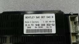 BENTLEY Bentley Continental GT Climate A/C Control Module 3W0907040B AC Control Unit — thumbnail 6