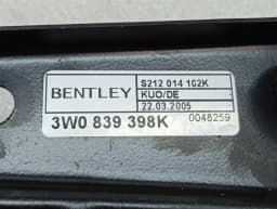 BENTLEY Bentley Continental GT W12 Right Rear Door Winder 3W0839398K Window Regulator Right — thumbnail 3