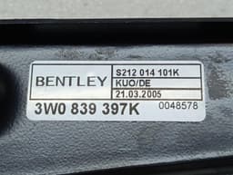 BENTLEY Bentley Continental GT W12 Left Rear Door Winder 3W0839397K Window Regulator Left — thumbnail 3