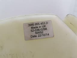 BENTLEY Bentley Flying Track 13-19 Washer Fluid Reservior 3W0955453D Wipe Water Container — thumbnail 5