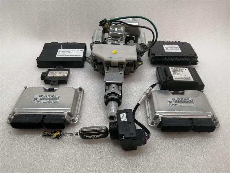 BENTLEY BENTLEY CONTINENTAL FLYING TRACK Engine ECU Set 07C906018FG Engine Control Unit W12