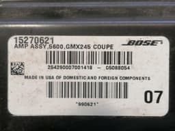 CHEVROLET Chevrolet Corvette C6 Amplifier 15270621 Amplifier BOSE — thumbnail 5