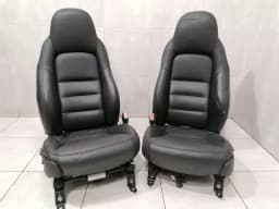 CHEVROLET CHEVROLET C6 SEATS LEATHER SPORT SEATS BLACK SCWARZ ELECTRIC ADJUSTABLE — thumbnail 1