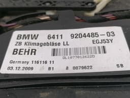 BMW BMW 7 Series F02 F01 Heater Blower 9204485-03 Engine Heater Blower — thumbnail 10