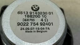 BMW BMW Z4 E85 E86 speaker 9143230 speaker loud speaker — thumbnail 3