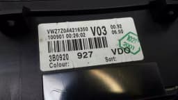 VW Volkswagen Passat B5 Instrument Cluster 3B0920927 Speedometer 2.8 V6 MPH — thumbnail 5
