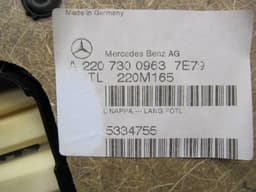 MERCEDES-BENZ Mercedes S Class W220 LWB door card RLH A2207300963 rear left door trim — thumbnail 9