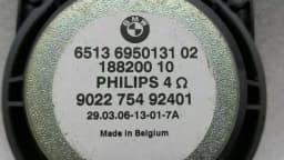 BMW BMW Z4 E85 E86 Speakers 6950131 Loudsspeaker PHILIPS — thumbnail 3