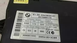 BMW BMW 6 Series E63 E64 E60 E61 Electronic module 6943834 ECU CAS unit — thumbnail 2