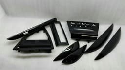 BMW BMW 6 Series E63 E64 8029010 RHD piano lacquer veneer set right handlebar — thumbnail 7