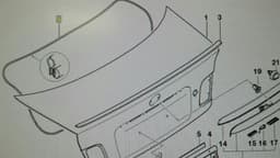 BMW BMW 3 Series E46 boat lid seal 51718227309 tailgate gasket convertible — thumbnail 6