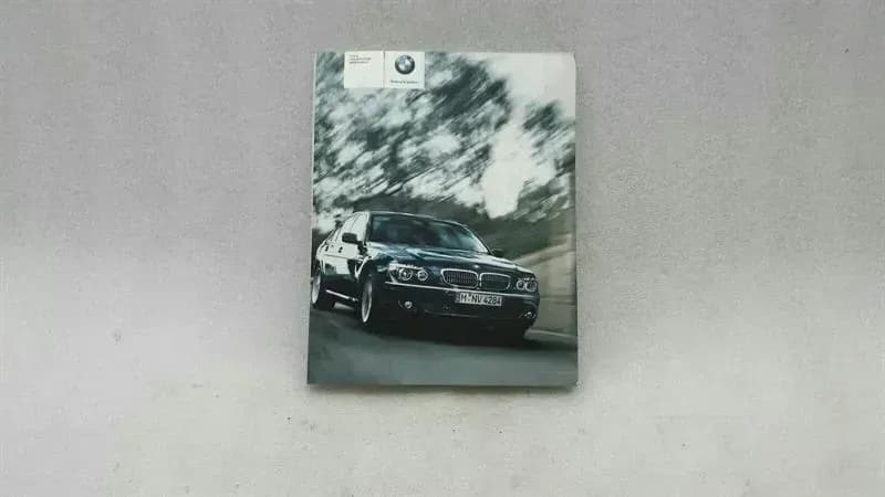 BMW BMW 7 Series E66 Facelift Manual Service Booklet Car Maintenance Manual