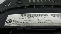 BMW BMW 3 Series E90 E60 Onboard Monitor Display Sat Nav 6.5` 9193748 Alpine — thumbnail 4