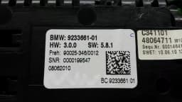 BMW BMW 5 Series F07 GT Car Climate Control 9233661 Climate Control Panel — thumbnail 8