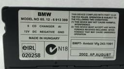BMW BMW 3 Series E46 CD Changer 6913389 CD Changer — thumbnail 5