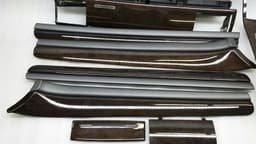 AUDI 2004 Audi A8 Veneer Set DARK WOOD 4E0867237 4E0857326C RHD RIGHT HANDLEBAR — thumbnail 5