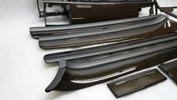 AUDI 2004 Audi A8 Veneer Set DARK WOOD 4E0867237 4E0857326C RHD RIGHT HANDLEBAR — thumbnail 10