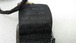 AUDI Audi A8 8E rear seat belt 4E0857807A seat belt belt rear — thumbnail 2
