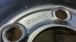 MERCEDES-BENZ Mercedes CLK W209 Spare/Steel Wheel A2094000402 Notrad Spare Wheel 3.50 x 17 E17 — thumbnail 3