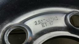 MERCEDES-BENZ Mercedes CLK W209 Spare/Steel Wheel A2094000402 Notrad Spare Wheel 3.50 x 17 E17 — thumbnail 4