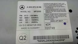 MERCEDES-BENZ Mercedes C Class W203 CD player A2038700589 audio system controller — thumbnail 6