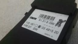 BMW BMW 6 Series E63 RHD Left Seat Switch 8099073 Right Handlebar — thumbnail 2