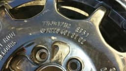 MERCEDES-BENZ Mercedes S-Class W220 Spare Wheel A2204013102 Notrad 7.5J R17 — thumbnail 4