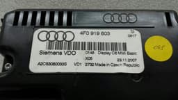 AUDI Audi A6 4F Screen 4F0919603 Screen Navi Screen MMI 2G Navi — thumbnail 3