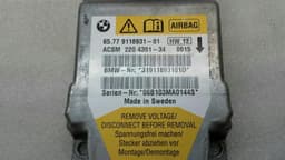 BMW BMW 5 Series E60 Safety Module ECU 9118931 Air Control Unit SRS — thumbnail 2