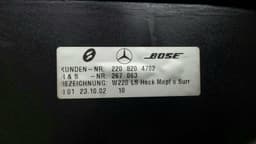 MERCEDES-BENZ Mercedes S-Class W220 Bose Speakers A2208204702 Bose Subwoofer — thumbnail 5