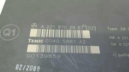 MERCEDES-BENZ Mercedes S-Class W221 Bench Module A2218702987 ECU Rear Seat Bench — thumbnail 6