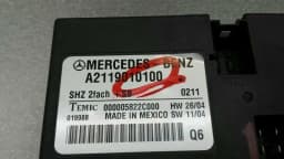 MERCEDES-BENZ Mercedes GL X164 seat heating module A2119010100 seat heater rear control unit — thumbnail 4