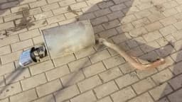 JAGUAR Jaguar XJ X351 left exhaust silencer C2D2953 exhaust silencer left 3.0D — thumbnail 1