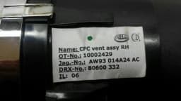 JAGUAR Jaguar XJ X351 right air vent 2W93-014A24-AC ventilation nozzle ventilation grille right — thumbnail 4