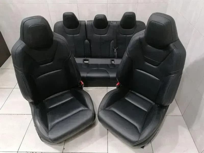 TESLA Tesla Model S 90D Front Seats 1013095-00-A Front Seat Facelift Leather Bl