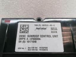 TESLA Tesla Model S 90D Sunroof Control Module 1007512-00-C Sunroof Control Unit — thumbnail 6