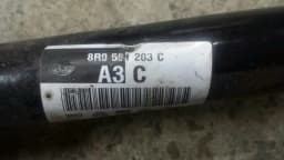 AUDI Audi Q5 8R Left Rear Drive Shaft 8R0501203C Drive Shaft Rear Left. — thumbnail 8